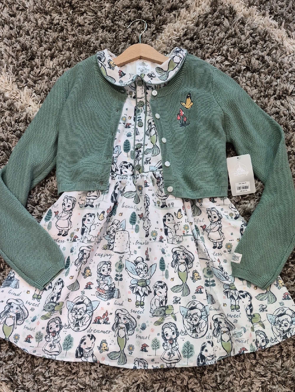 Disney Store Animators Collection Dress and Cardigan